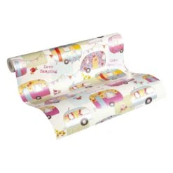 A.S. Creation A.S Créations Boys & Girls 6 Papier Peint Pour Chambre D´enfant, Coloré, Crème, Argent