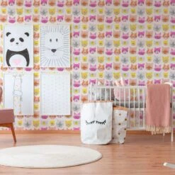 A.S. Creation A.S Créations Boys & Girls 6 Papier Peint Pour Chambre D´enfant, Rose, Jaune, Orange -A.S. Creation Soldes as creation tapete boys and girls 6 367542 ambiente