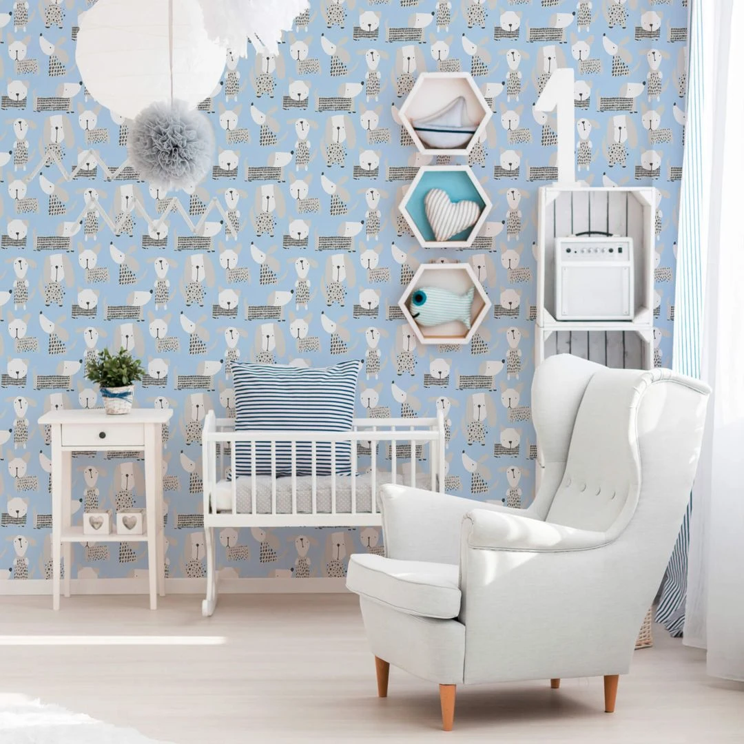 A.S. Creation A.S Créations Boys & Girls 6 Papier Peint Pour Chambre D´enfant, Bleu, Blanc, Gris 3 A.S. Creation A.S Créations Boys & Girls 6 Papier Peint Pour Chambre D´enfant, Bleu, Blanc, Gris – Image 3