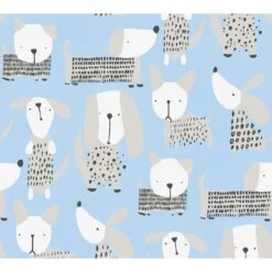 A.S. Creation A.S Créations Boys & Girls 6 Papier Peint Pour Chambre D´enfant, Bleu, Blanc, Gris