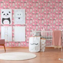 A.S. Creation A.S Créations Boys & Girls 6 Papier Peint Pour Chambre D´enfant, Rose, Blanc, Gris -A.S. Creation Soldes as creation tapete boys and girls 6 367552 ambiente