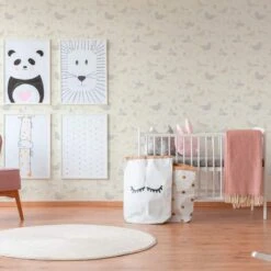 A.S. Creation A.S Créations Boys & Girls 6 Papier Peint Avec Oiseaux, Beige, Gris, Blanc -A.S. Creation Soldes as creation tapete boys and girls 6 367561 ambiente