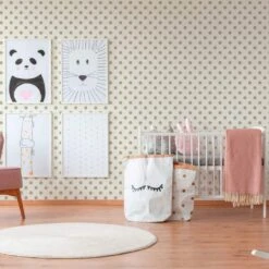 A.S. Creation A.S Créations Boys & Girls 6 Papier Peint Avec Points, Beige, Rosa, Blanc -A.S. Creation Soldes as creation tapete boys and girls 6 369341 ambiente