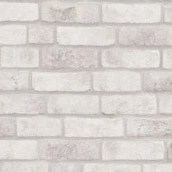 A.S. Creation Papier Peint Pierre Blanc Gris - Papier Peint Molletonné Brique - Papier Peint Pierre Industriel -A.S. Creation Soldes as creation tapete bricks stones 388123 muster3