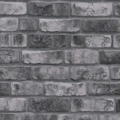 A.S. Creation Papier Peint Molletonné Pierre Optique Gris Anthracite - Papier Peint Brique Molletonné - Papier Peint Brique Murale -A.S. Creation Soldes as creation tapete bricks stones 388124 muster3