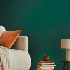 A.S. Creation Papier Peint Vert Uni D'aspect Textile - Revêtement Mural Vert Foncé - Papier Peint Intissé -A.S. Creation Soldes as creation tapete casual living 393395 ambiente6