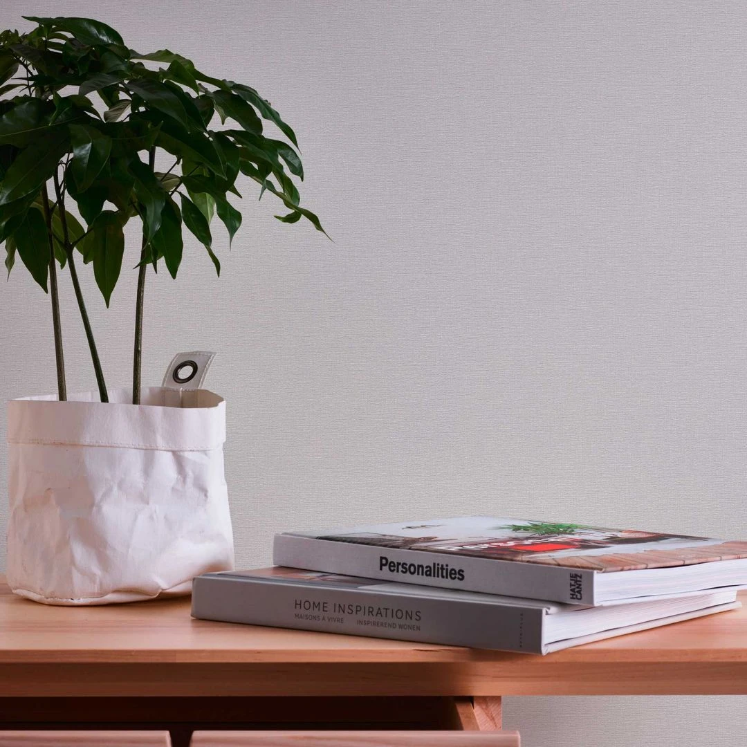 A.S. Creation Papier Peint Uni Aspect Lin Gris - Papier Peint Aspect Tissu Gris Clair - Papier Peint Intissé 1 A.S. Creation Papier Peint Uni Aspect Lin Gris - Papier Peint Aspect Tissu Gris Clair - Papier Peint Intissé