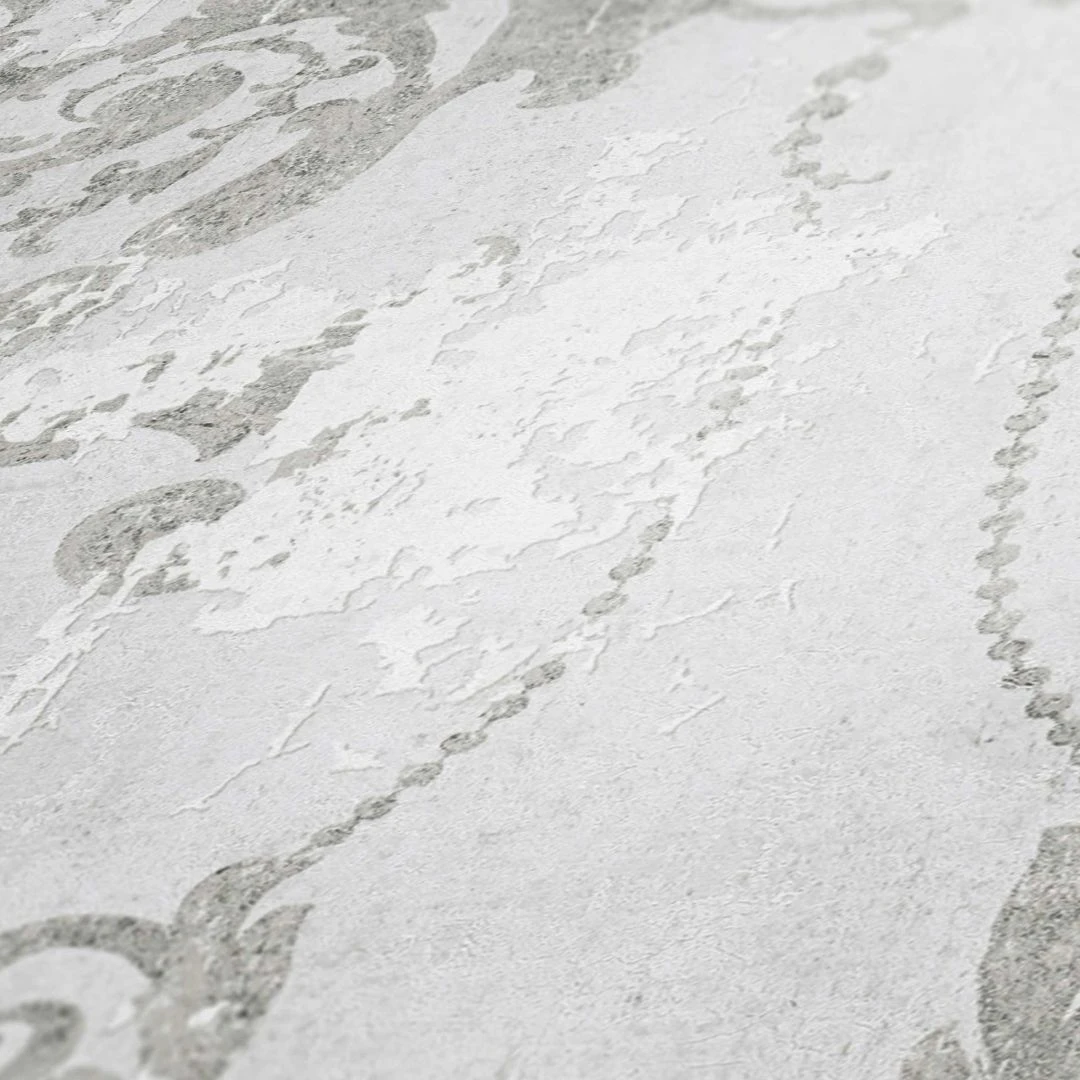 A.S. Creation A.S. Création History Of Art Papier Peint Baroque Gris, Blanc 3 A.S. Creation A.S. Création History Of Art Papier Peint Baroque Gris, Blanc – Image 3