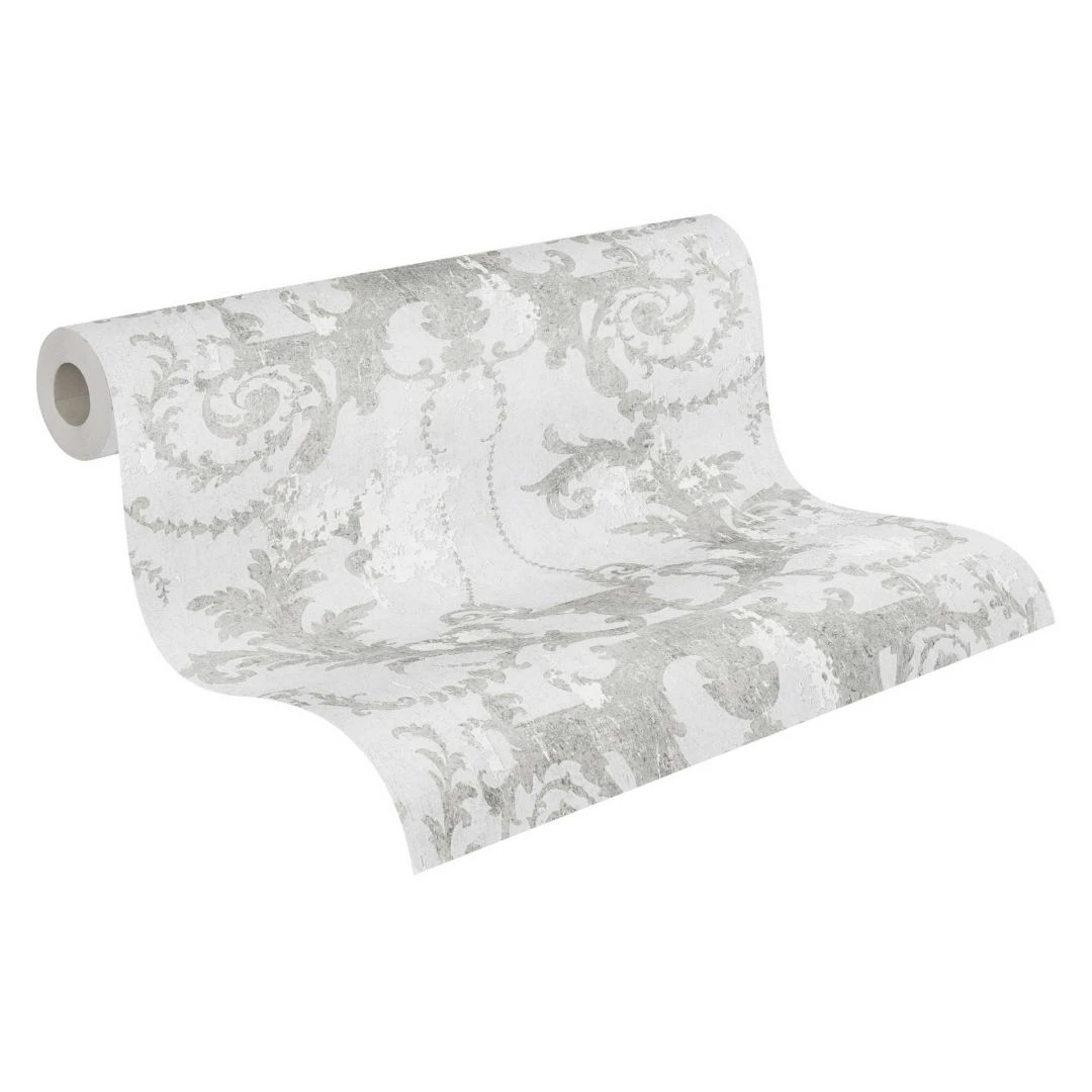 A.S. Creation A.S. Création History Of Art Papier Peint Baroque Gris, Blanc 1 A.S. Creation A.S. Création History Of Art Papier Peint Baroque Gris, Blanc