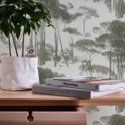 A.S. Creation A.S. Création History Of Art Papier Peint Forêt Vert, Blanc -A.S. Creation Soldes as creation tapete history of art 376512 ambiente