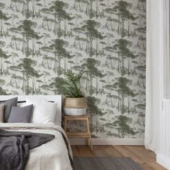 A.S. Creation A.S. Création History Of Art Papier Peint Forêt Vert, Blanc -A.S. Creation Soldes as creation tapete history of art 376512 ambiente2