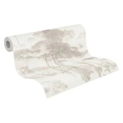 A.S. Creation A.S. Création History Of Art Papier Peint Forêt Marron, Blanc