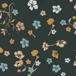 A.S. Creation Papier Peint Fleurs Noir Jaune - Papier Peint Naturel - Papier Peint Intissé Fleurs -A.S. Creation Soldes as creation tapete house of turnowsky 389071 muster 1