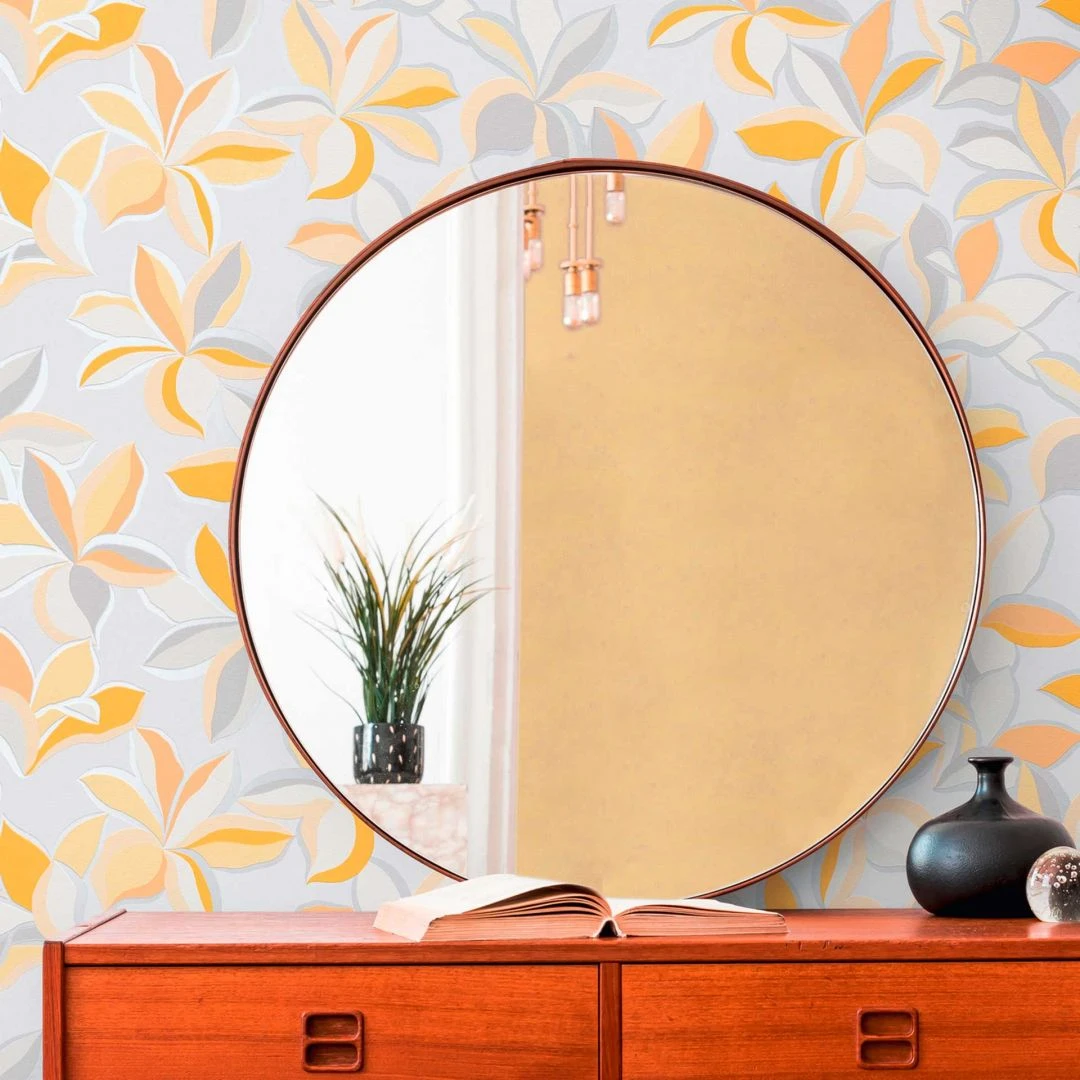 A.S. Creation Papier Peint Floral Orange Gris - Papier Peint Conservation Nature - Papier Peint Floral Design 5 A.S. Creation Papier Peint Floral Orange Gris - Papier Peint Conservation Nature - Papier Peint Floral Design – Image 5