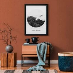 A.S. Creation Vinyle Expansé En Mat Et Orange Papier Peint Intissé Avec Aspect Tissu Hygge