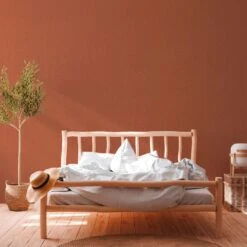 A.S. Creation Vinyle Expansé En Mat Et Orange Papier Peint Intissé Avec Aspect Tissu Hygge -A.S. Creation Soldes as creation tapete hygge 386137 ambiente ambiente2