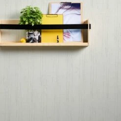 A.S. Creation Hygge Papier Peint Blanc Et Gris Avec Herbe De La Pampa Papier Peint Intissé Mat Et Légèrement Structuré