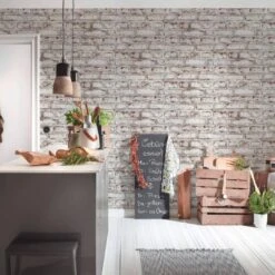 A.S. Creation A.S. Création Il Decoro Papier Peint Effet Brique - Blanc -A.S. Creation Soldes as creation tapete il decoro 362801 ambiente