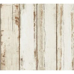 A.S. Creation A.S. Création Il Decoro Papier Peint Effet Bois - Crème