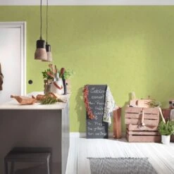 A.S. Creation A.S. Création Il Decoro Papier Peint Uni - Vert -A.S. Creation Soldes as creation tapete il decoro 688866 ambiente