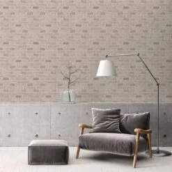 A.S. Creation A.S. Création Il Decoro Papier Peint Effet Brique - Crème -A.S. Creation Soldes as creation tapete il decoro 779830 ambiente