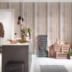 A.S. Creation A.S. Création Il Decoro Papier Peint Effet Bois - Brun -A.S. Creation Soldes as creation tapete il decoro 899910 ambiente