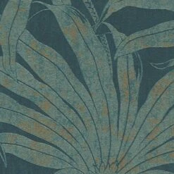 A.S. Creation Papier Peint Végétal Bleu Clair Brillant Or - Papier Peint à Motifs Avec Design De Jungle -A.S. Creation Soldes as creation tapete jade 395016 muster6