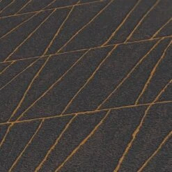 A.S. Creation Papier Peint Graphique Or Noir - Papier Peint Graphique Ligné - Papier Peint Intissé -A.S. Creation Soldes as creation tapete jade 395063 muster4