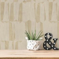 A.S. Creation Papier Peint Aspect Bois Beige - Papier Peint Bois Design Intissé Cuisine -A.S. Creation Soldes as creation tapete nara 387432 ambiente