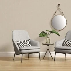 A.S. Creation Papier Peint Intissé Gris Beige Moderne - Papier Peint Cuisine Résistant