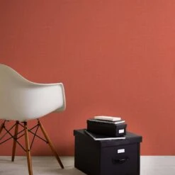 A.S. Creation Papier Peint Orange Uni - Papier Peint Intissé Uni Couloir, Salon -A.S. Creation Soldes as creation tapete nara 387458 ambiente1