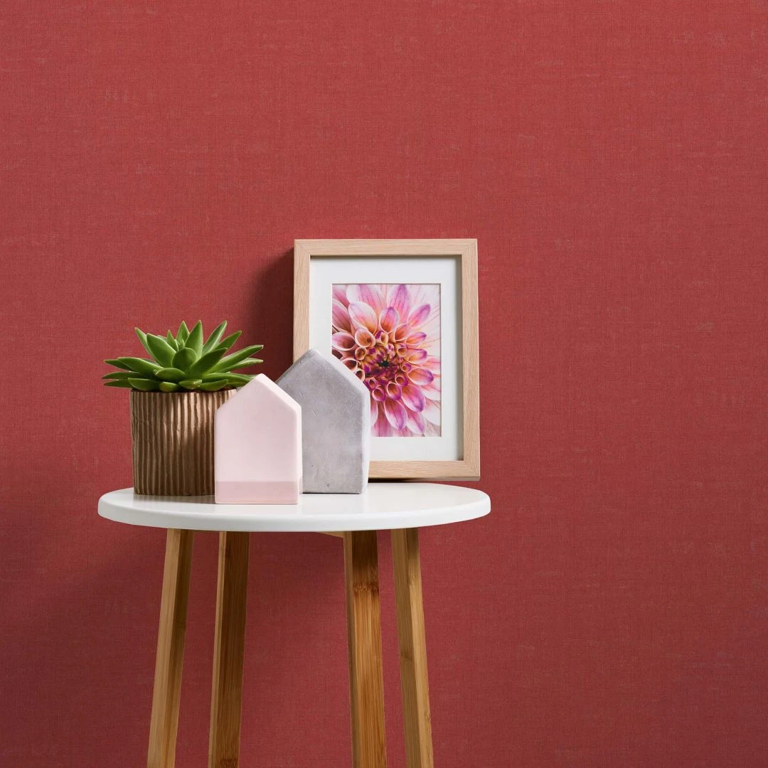 A.S. Creation Papier Peint Rouge Salon - Papier Peint Intissé Moderne Uni Cuisine 5 A.S. Creation Papier Peint Rouge Salon - Papier Peint Intissé Moderne Uni Cuisine – Image 5