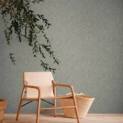 A.S. Creation Papier Peint Uni Used Look - Papier Peint Intissé Uni De A.S. Création Vert Bleu Sans PVC 386391 -A.S. Creation Soldes as creation tapete natural living 386391 ambiente2