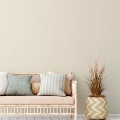 A.S. Creation Papier Peint Aspect Tissu Beige Blanc Sans PVC - Papier Peint Intissé Unis De A.S. Création 386666 -A.S. Creation Soldes as creation tapete natural living 386666 ambiente2