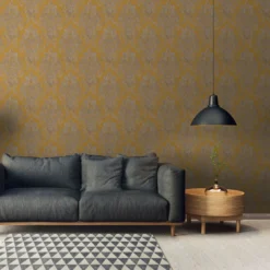 A.S. Creation A.S. Création New Life Papier Peint Baroque , Jaune, Gris -A.S. Creation Soldes as creation tapete new life 376812 ambiente2