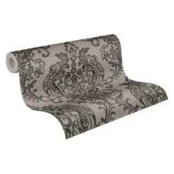 A.S. Creation A.S. Création New Life Papier Peint Baroque , Gris, Noir
