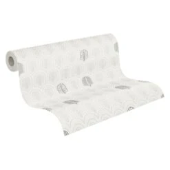 A.S. Creation A.S. Création New Life Papier Peint Design Anthracite, Beige