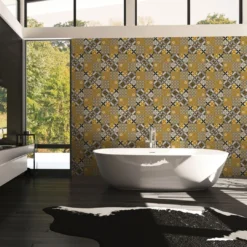 A.S. Creation A.S. Création New Life Papier Peint Effet Carrelage , Noir, Jaune 11 A.S. Creation A.S. Création New Life Papier Peint Effet Carrelage , Noir, Jaune -A.S. Creation Soldes as creation tapete new life 376841 ambiente2