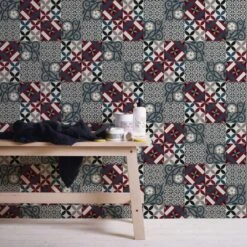 A.S. Creation A.S. Création New Life Papier Peint Effet Carrelage , Noir, Rouge 10 A.S. Creation A.S. Création New Life Papier Peint Effet Carrelage , Noir, Rouge -A.S. Creation Soldes as creation tapete new life 376844 ambiente1