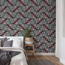 A.S. Creation A.S. Création New Life Papier Peint Effet Carrelage , Noir, Rouge 11 A.S. Creation A.S. Création New Life Papier Peint Effet Carrelage , Noir, Rouge -A.S. Creation Soldes as creation tapete new life 376844 ambiente2