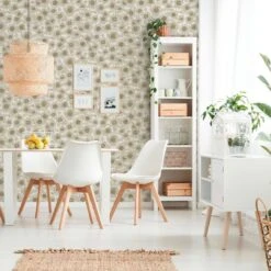 A.S. Creation A.S. Création New Life Papier Peint Floral , Beige, Blanc -A.S. Creation Soldes as creation tapete new life 376851 ambiente2