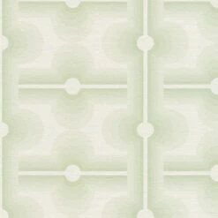 A.S. Creation Papier Peint Intissé Vintage Vert Crème - Papier Peint à Motifs Rétro Graphique -A.S. Creation Soldes as creation tapete retro chic 395331 muster