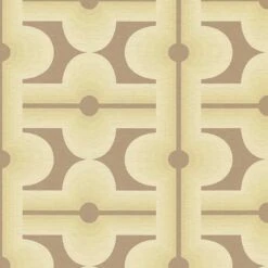 A.S. Creation Papier Peint Vintage Marron Vert - Papier Peint à Motifs Rétro Graphique - Papier Peint Intissé Graphique -A.S. Creation Soldes as creation tapete retro chic 395333 muster