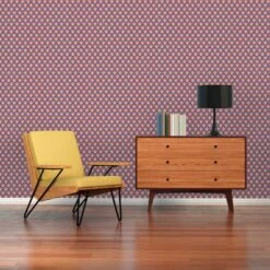 A.S. Creation Papier Peint Vintage Orange Noir - Papier Peint Intissé Rétro Graphique - Papier Peint à Motifs Graphiques -A.S. Creation Soldes as creation tapete retro chic 395382 ambiente1