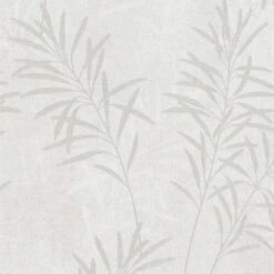 A.S. Creation Papier Peint Fleurs Blanc Gris - Papier Peint Nature Style Campagne - Papier Peint Intissé Chambre Cuisine -A.S. Creation Soldes as creation tapete terra 389195 muster 1