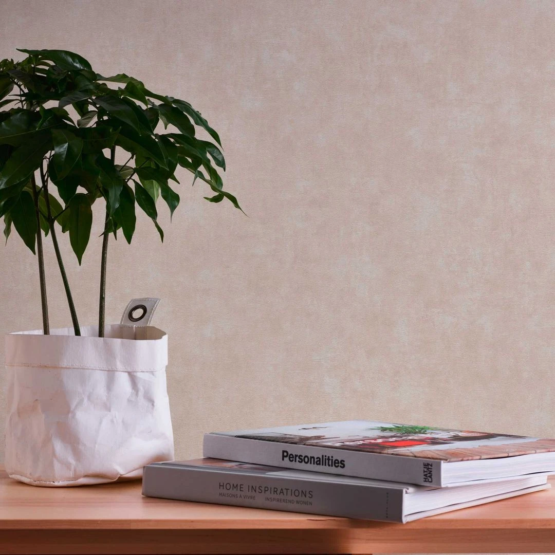 A.S. Creation Papier Peint Uni Crème Gris - Papier Peint Uni Cuisine - Papier Peint Hall De Séjour 5 A.S. Creation Papier Peint Uni Crème Gris - Papier Peint Uni Cuisine - Papier Peint Hall De Séjour – Image 5