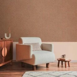 A.S. Creation Papier Peint Maison De Campagne Marron Beige - Papier Peint Molletonné Salon - Papier Peint Floral Chambre à Coucher Couloir -A.S. Creation Soldes as creation tapete terra 389246 ambiente 2