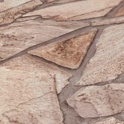 A.S. Creation Papier Peint Pierre Gris Crème - Papier Peint Effet Pierre - Papier Peint Intissé Chambre Bureau -A.S. Creation Soldes as creation tapete terra 389343 muster 2