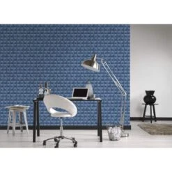 A.S. Creation A.S. Création Authentic Walls 2 Papier Peint Géométrique, Bleu -A.S. Creation Soldes as creation vliestapete authentic walls 2 362753 3