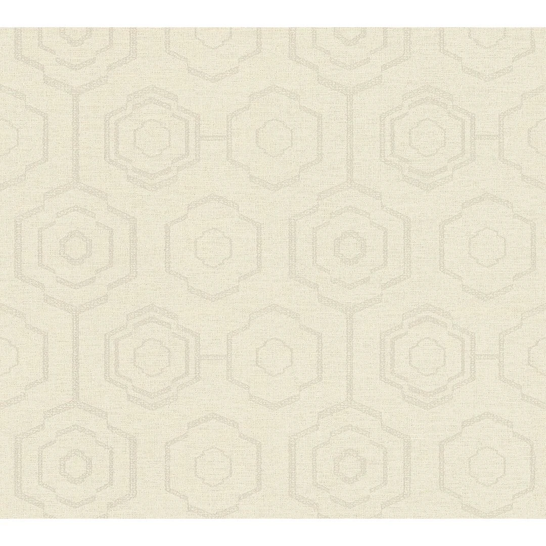 A.S. Creation Ethnic Origin A.S. Création Papier Peint Géométrique - Crème Gris 2 A.S. Creation Ethnic Origin A.S. Création Papier Peint Géométrique - Crème Gris – Image 2